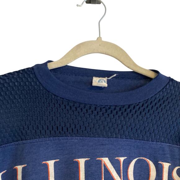 Artex University Illinois Raglan Jersey Collegiate Single Stitch Tshirt Sz Small - Picture 5 of 16